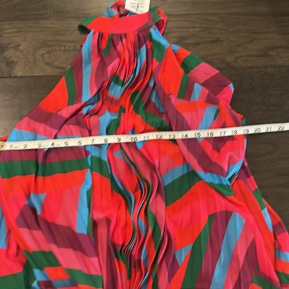NWT Flying Tomato Halter Neck Pleated Swing Dress Sz M - Picture 10 of 12